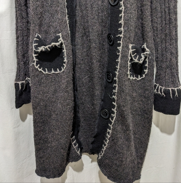 Cupio Wool Blend Duster Length Cardigan - Picture 6 of 11